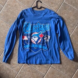 Vintage Blue Jays long sleeve shirt men small woman medium 90s